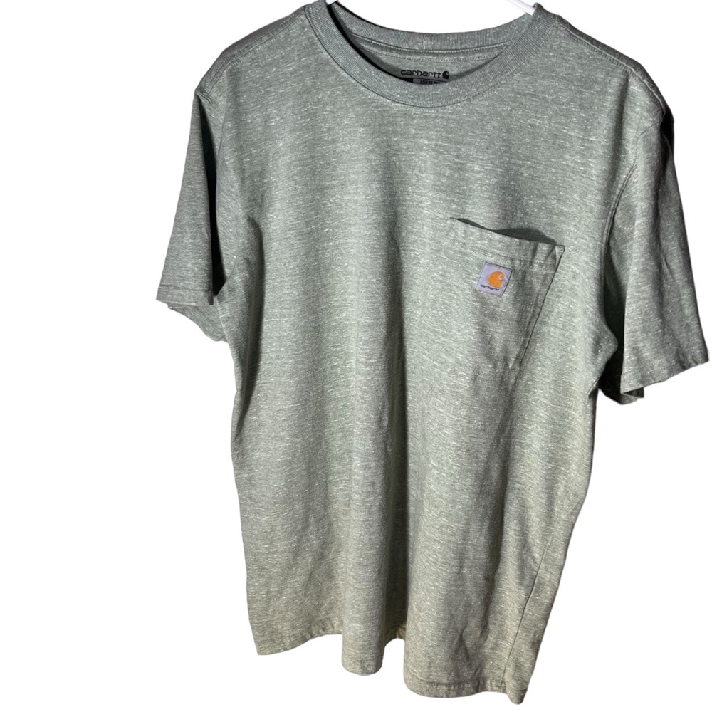 Carhartt Sz L Loose Fit T Shirt Olive Green